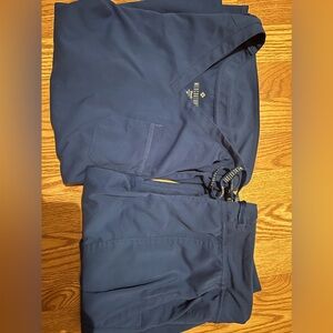 royal blue med couture scrubs